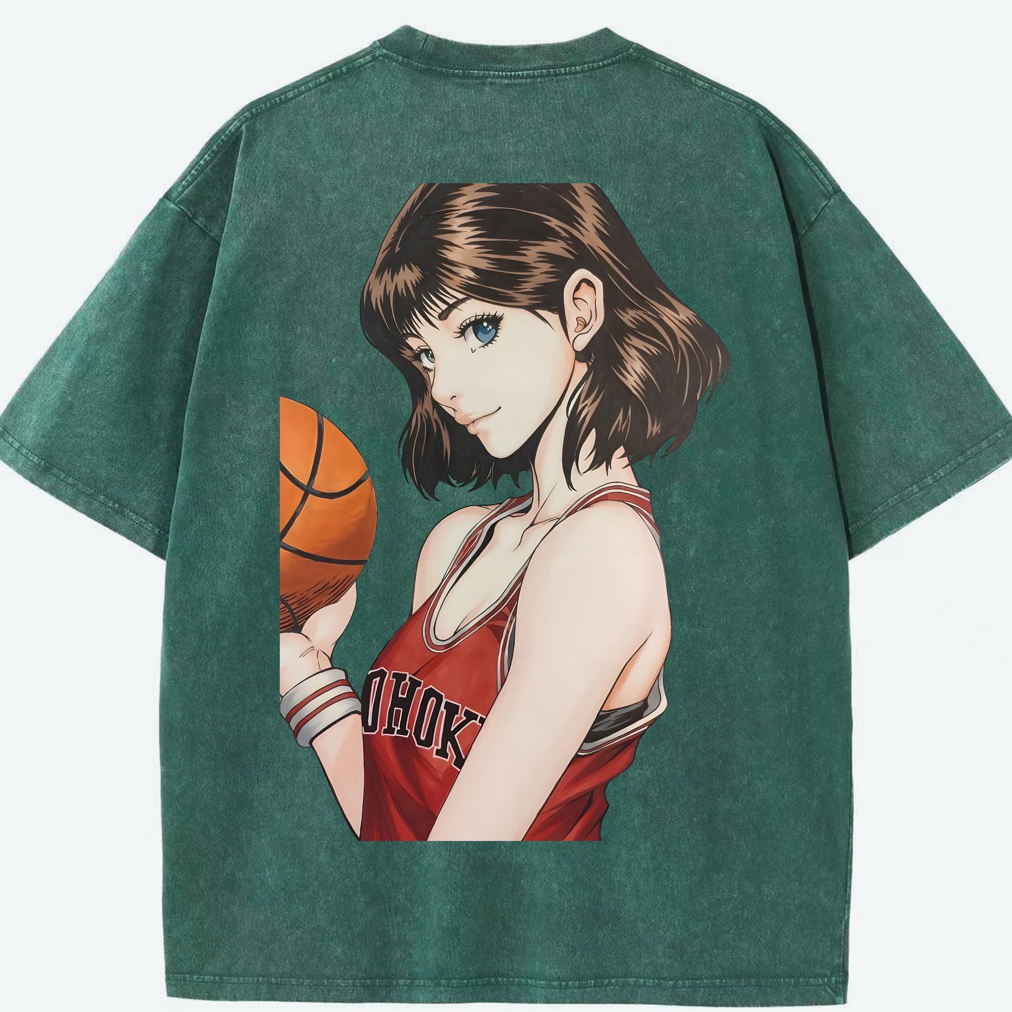 （画像用） SLAM DUNK／スラムダンク 綿100% ヴィンテージ風 半袖Tシャツ（背面プリント）
